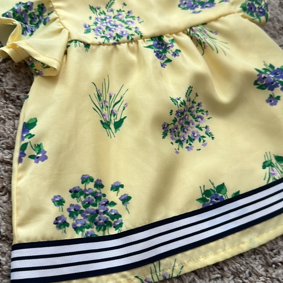 Janie and Jack Floral Flutter Sleeve top 6-12m - Picture 4 of 5
